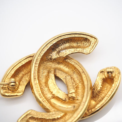 CC Logo Brooch Metal