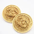 CC Logo Clip-On Earrings Metal Gold-Tone Metal