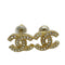 CC Logo Earrings Metal Gold-Tone Metal