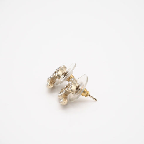 CC Logo Earrings Metal Gold-Tone Metal