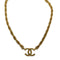 CC Logo Chain Pendant Necklace Metal