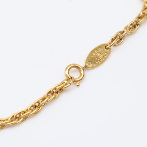 CC Logo Chain Pendant Necklace Metal