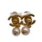 CC Logo Clip-On Earrings Metal Gold-Tone Metal