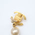 CC Logo Clip-On Earrings Metal Gold-Tone Metal