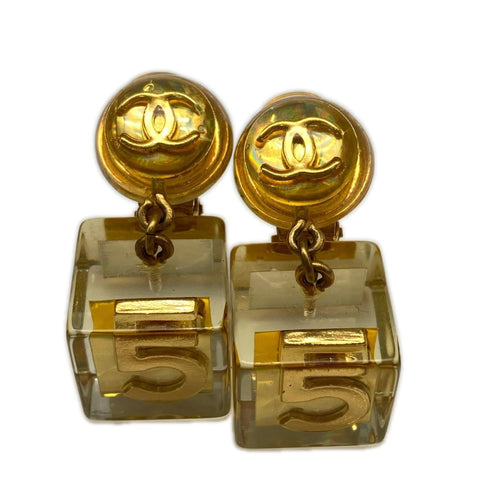 CC Logo Clip-On Earrings Metal