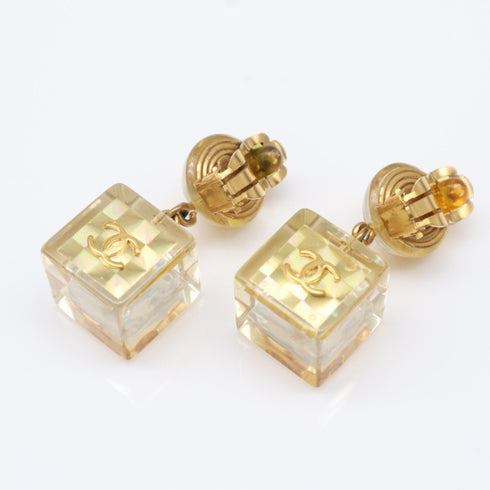 CC Logo Clip-On Earrings Metal
