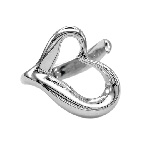 Open Heart Ring Sterling Silver