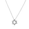 Star Of David Pendant Necklace Sterling Silver