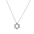 Star Of David Pendant Necklace Sterling Silver