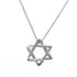 Star Of David Pendant Necklace Sterling Silver