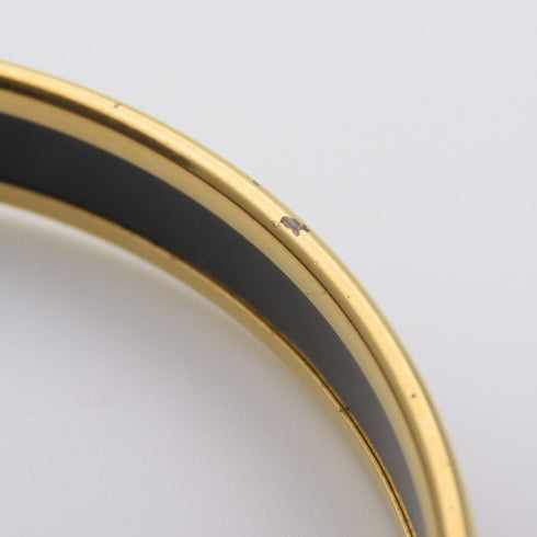 Bracelet Enamel and Metal Cloisonné Ribbon Black Blue Gold