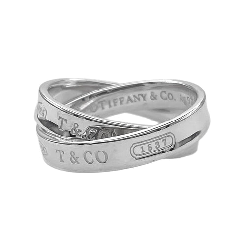 Interlocking Double Ring Sterling Silver