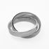 Interlocking Double Ring Sterling Silver