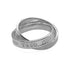 Interlocking Double Ring Sterling Silver