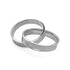 Interlocking Double Ring Sterling Silver