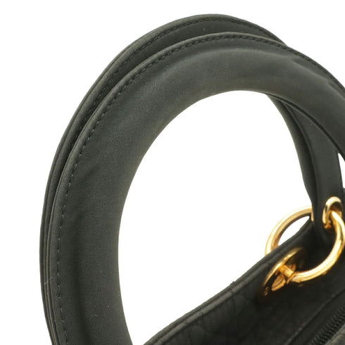 Vintage Lady Dior Bag Cannage Quilt Nylon Medium
