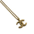 CC Logo Chain Pendant Necklace Metal