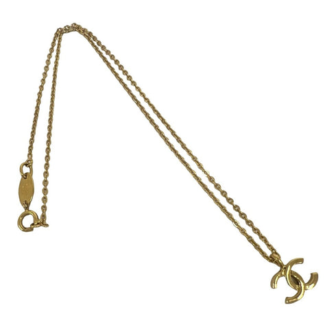 CC Logo Chain Pendant Necklace Metal
