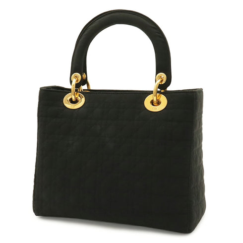 Vintage Lady Dior Bag Cannage Quilt Nylon Medium