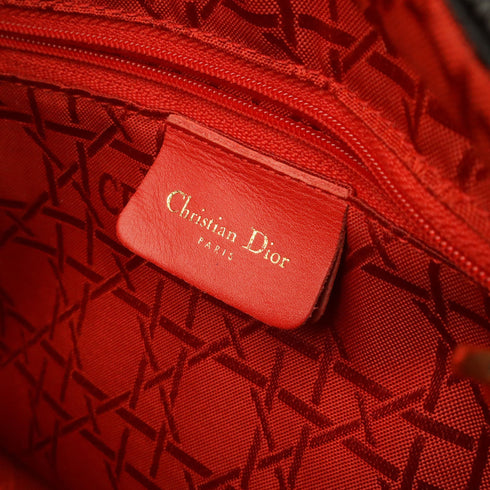 Vintage Lady Dior Bag Cannage Quilt Nylon Medium