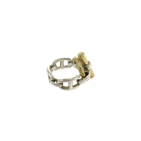 Ring Sterling Silver and 18K Yellow Gold
