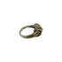 Vintage Band Ring Sterling Silver and 18K Yellow Gold
