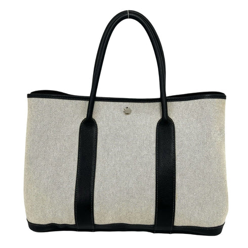 Garden Party Tote Toile and Leather 36
