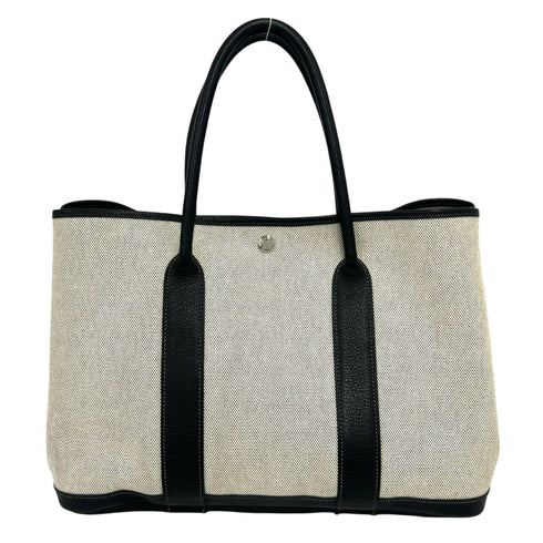 Garden Party Tote Toile and Leather 36