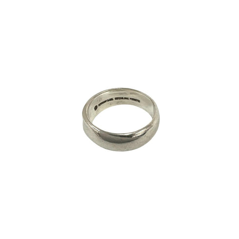 Vintage Curved Heart Ring Sterling Silver