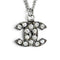 CC Logo Pendant Necklace Sterling Silver