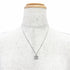 CC Logo Pendant Necklace Sterling Silver