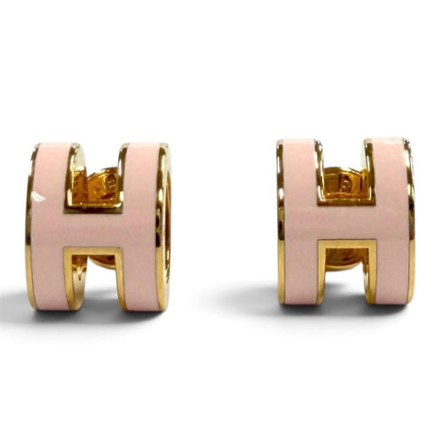 Pop H Earrings Gold-Tone Metal Gold-Tone Metal
