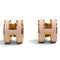 Pop H Earrings Gold-Tone Metal Gold-Tone Metal