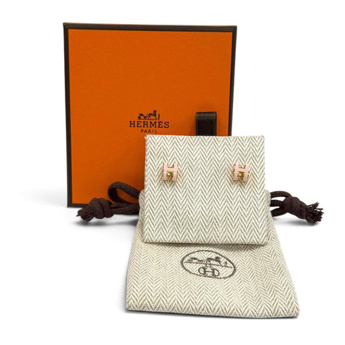 Pop H Earrings Gold-Tone Metal Gold-Tone Metal