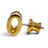 Pop H Earrings Gold-Tone Metal Gold-Tone Metal
