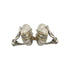 Vintage Earrings Sterling Silver and 18K Yellow Gold