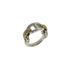 Chaine d'Ancre Band Ring Sterling Silver and 18K Yellow Gold