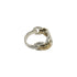 Chaine d'Ancre Band Ring Sterling Silver and 18K Yellow Gold