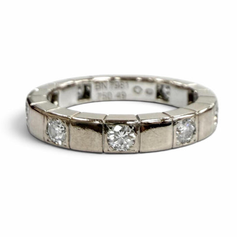 Lanieres Ring 18K White Gold with Diamond