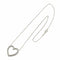 Metro Heart Pendant Necklace Platinum with Diamond