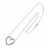 Metro Heart Pendant Necklace Platinum with Diamond