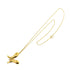 Butterfly Pendant Necklace 18K Yellow Gold with Diamond