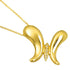 Butterfly Pendant Necklace 18K Yellow Gold with Diamond