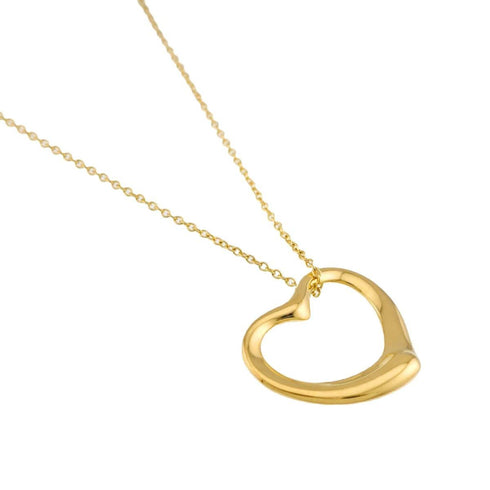 Open Heart Watch 18K Yellow Gold 22mm