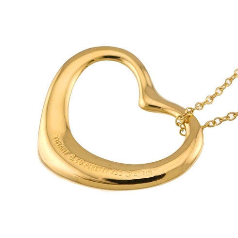 Open Heart Watch 18K Yellow Gold 22mm