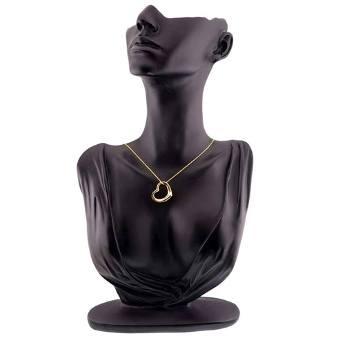 Open Heart Watch 18K Yellow Gold 22mm
