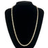 Pendant Necklace Sterling Silver and Yellow Gold