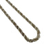 Pendant Necklace Sterling Silver and Yellow Gold