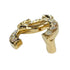 CC Logo Brooch Gold-Tone Metal