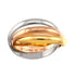 Vendome Louis Cartier Band Ring 18K Tricolor Gold